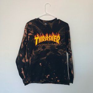 Upcycled Thrasher Long sleeve Shirt